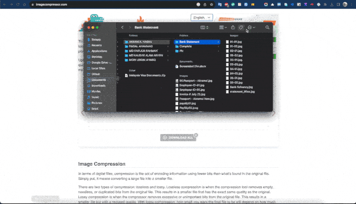 Image compress