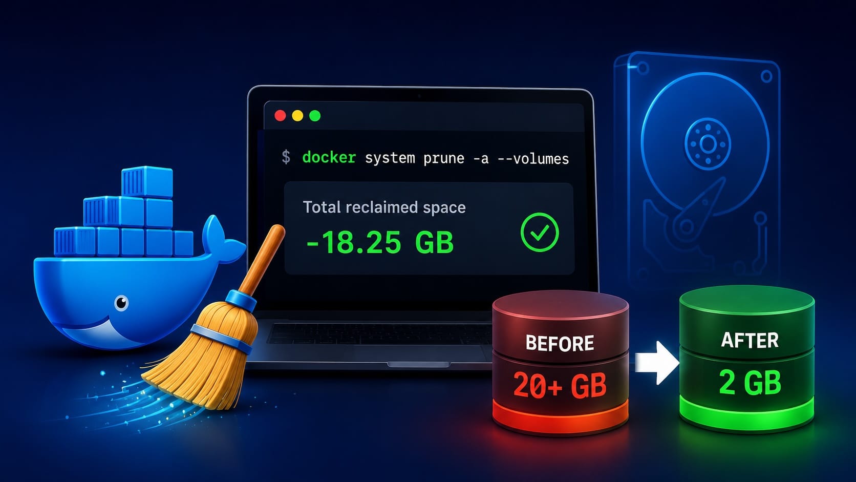 Clean Up Docker Desktop Space on Mac, Windows, Linux